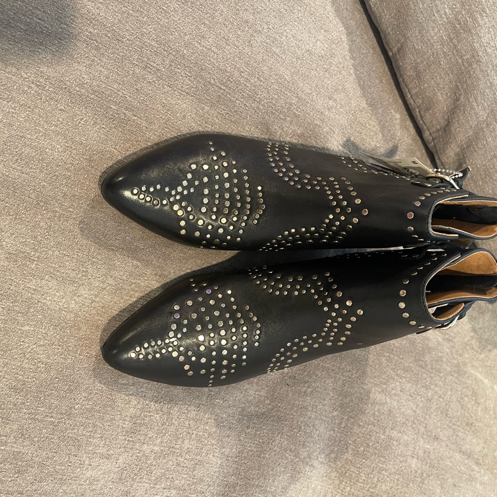 Black Studded Ankle Boots